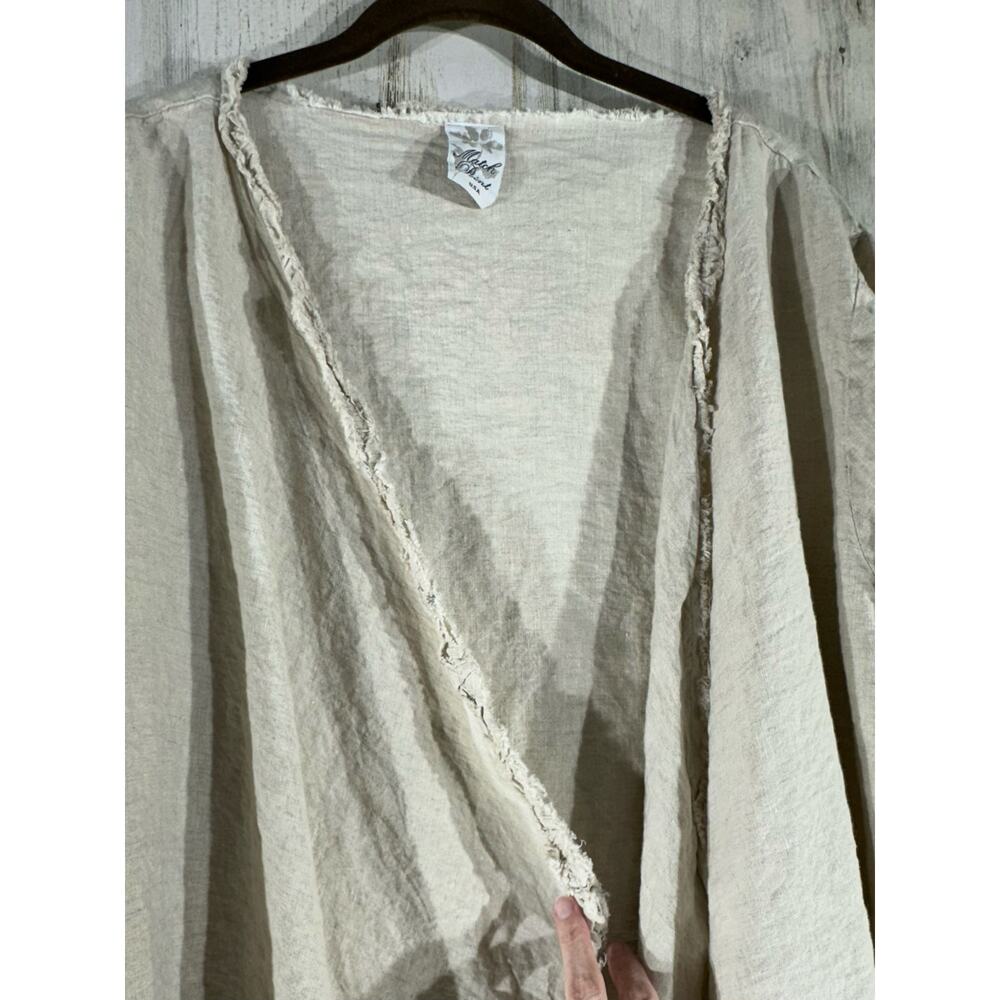 Match Point Tan Linen Jacket - Picture 10 of 10